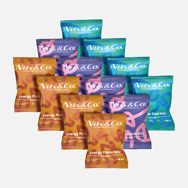 【Nuts & Co. 堅果之間】★頂級無調味堅果 - 輕巧包 12入 (元氣/美研/健身)
